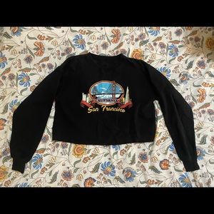 Brandy Melville/John Galt San Francisco cropped sweatshirt